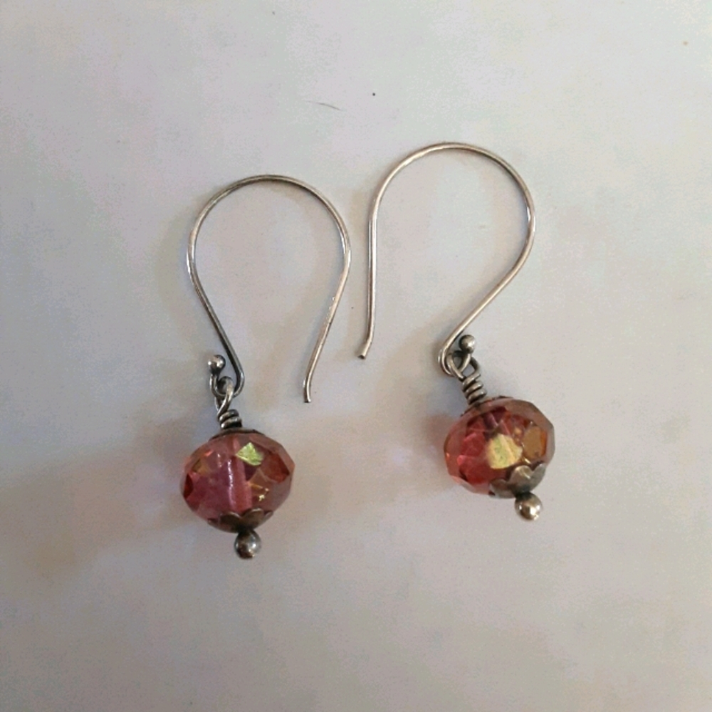 1970s Vintage handmade drop earrings - Picture 1 of 2
